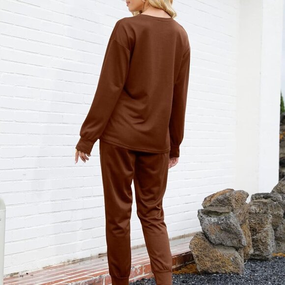 New Women’s Lounge Sets - Coffee, Medium - Picture 4 of 5